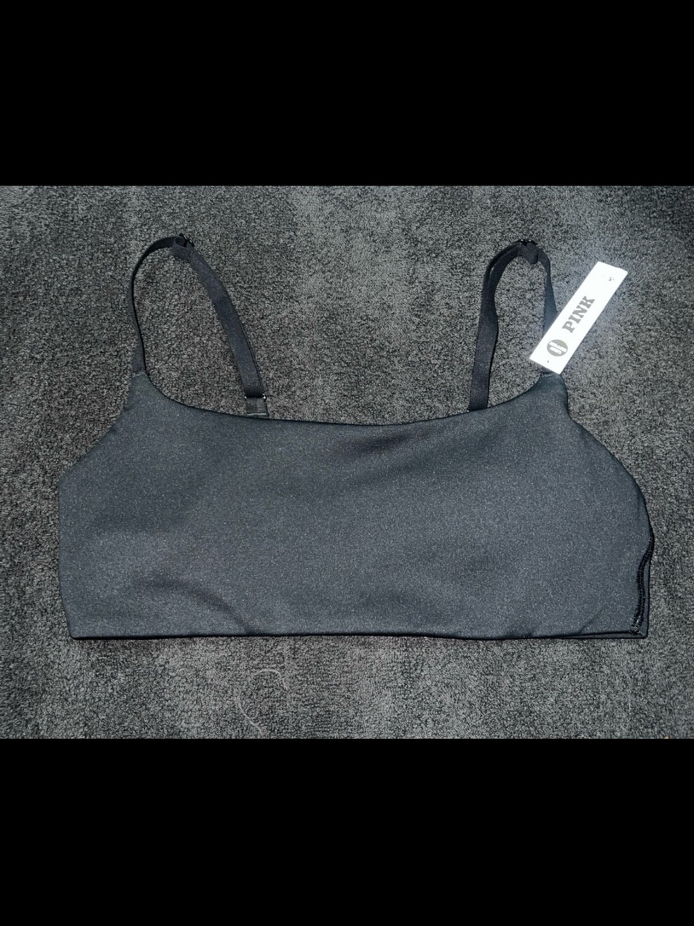 PINK Victoria's Secret Black Seamless Bralette